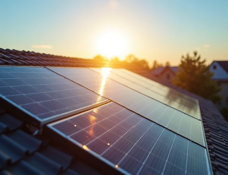 Sistema de placas solares instalado em São Paulo